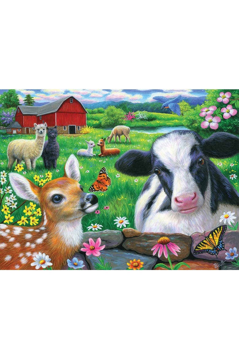 Friends in the Field 500 piece Jigsaw Puzzle for Adults, Alternate, color, Multicolor