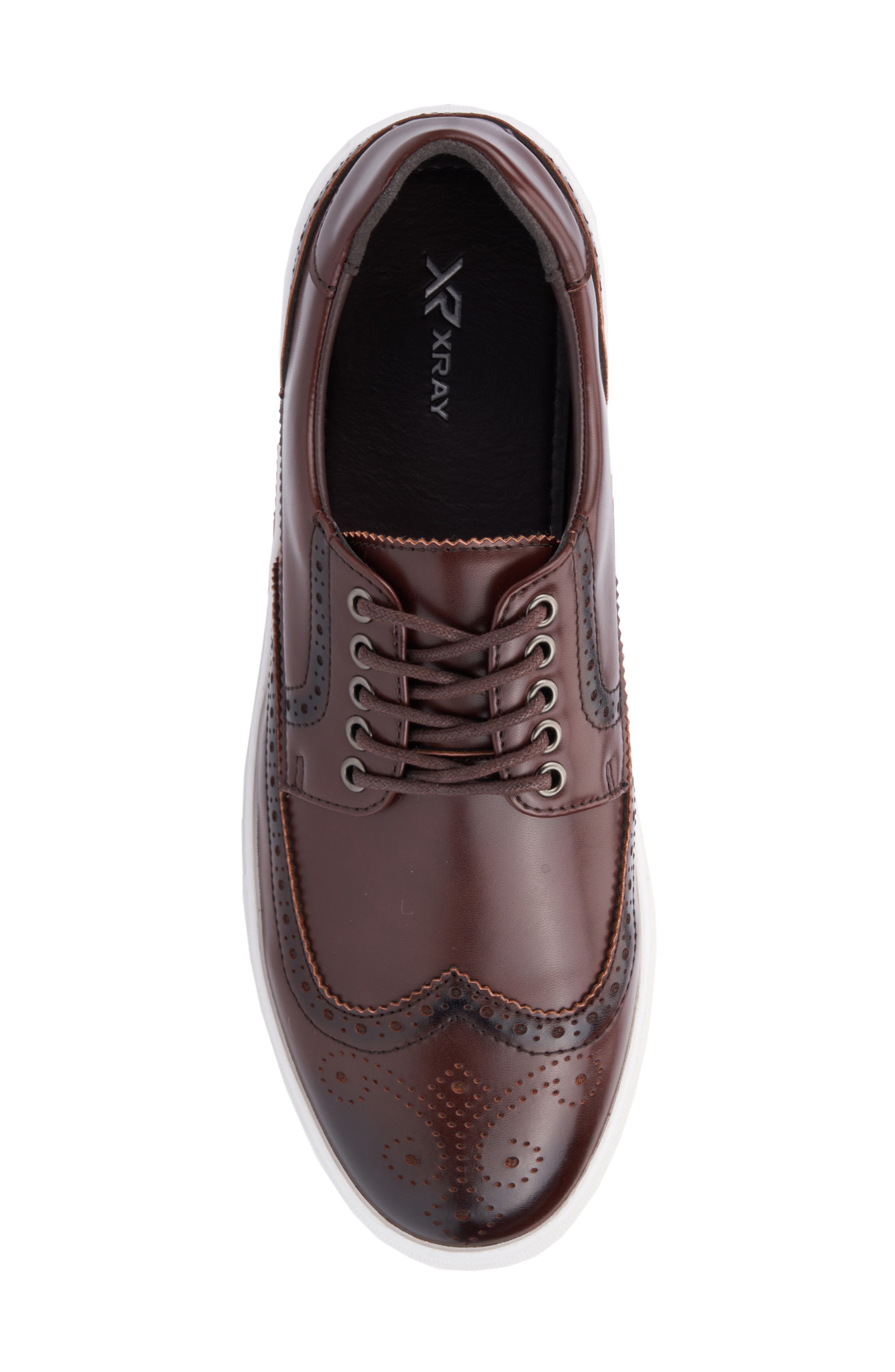XRAY Mario Wingtip Brogue Sneaker, Alternate, color, Brown