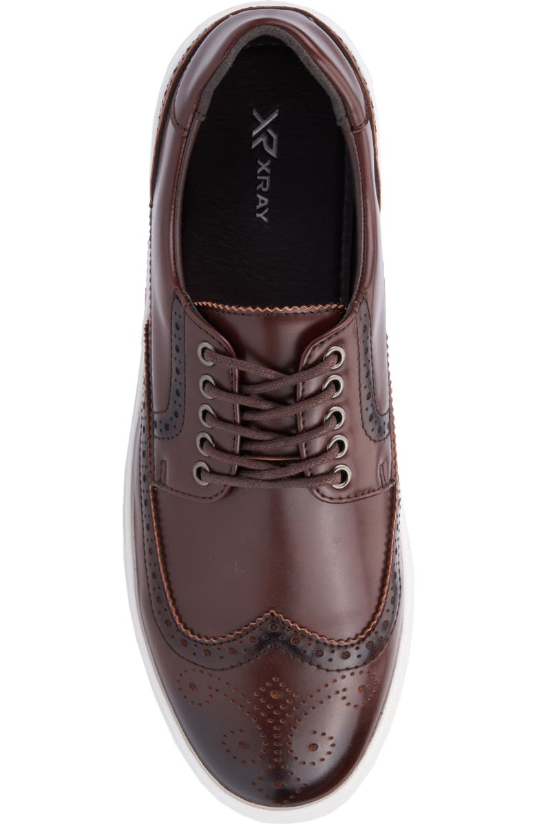 XRAY Mario Wingtip Brogue Sneaker, Alternate, color, Brown