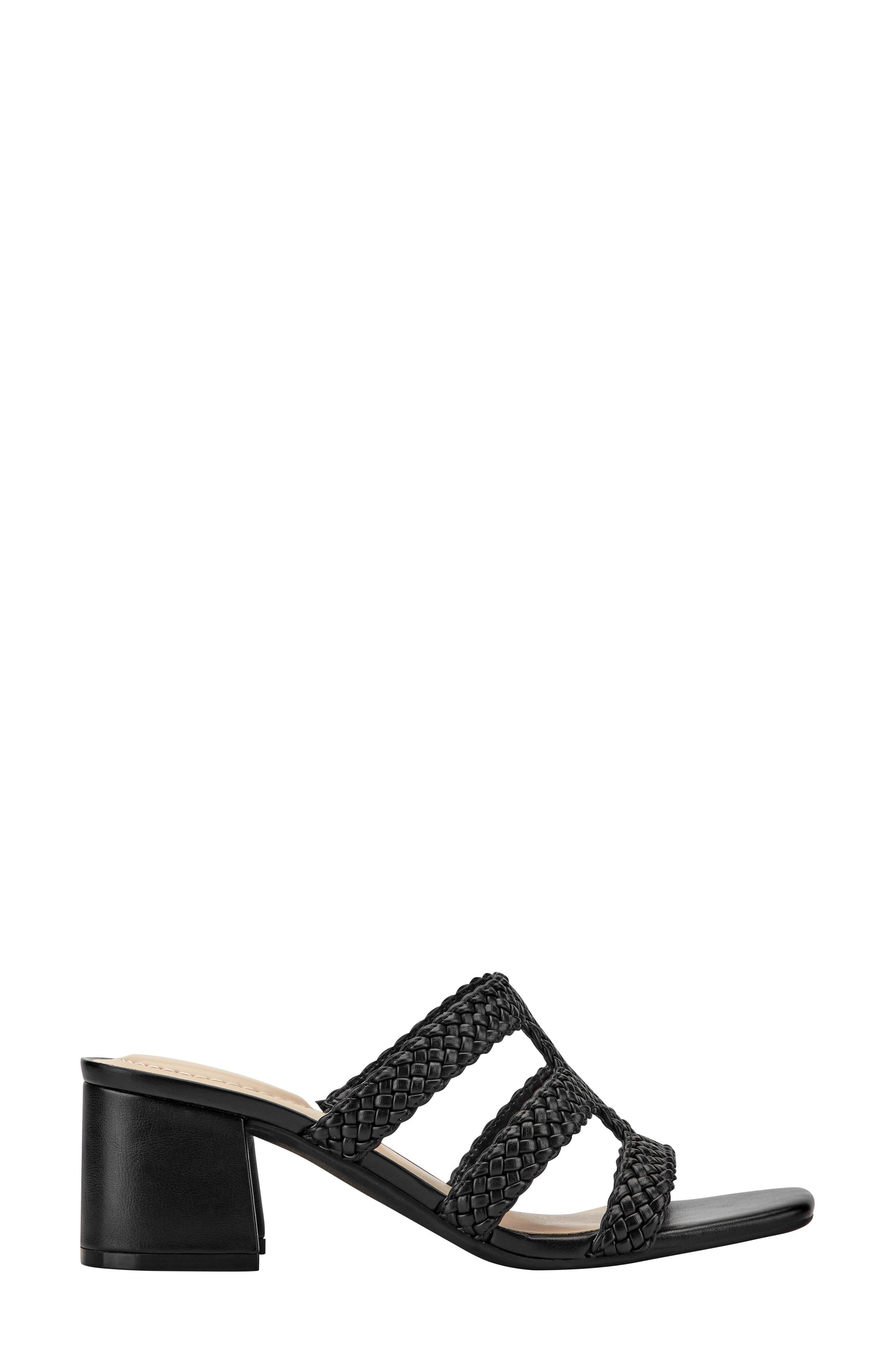 Bandolino Mumm Block Heel Sandal, Alternate, color, Black