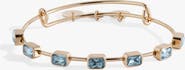 Alex and Ani March Birthstone Emerald Cut Bangle