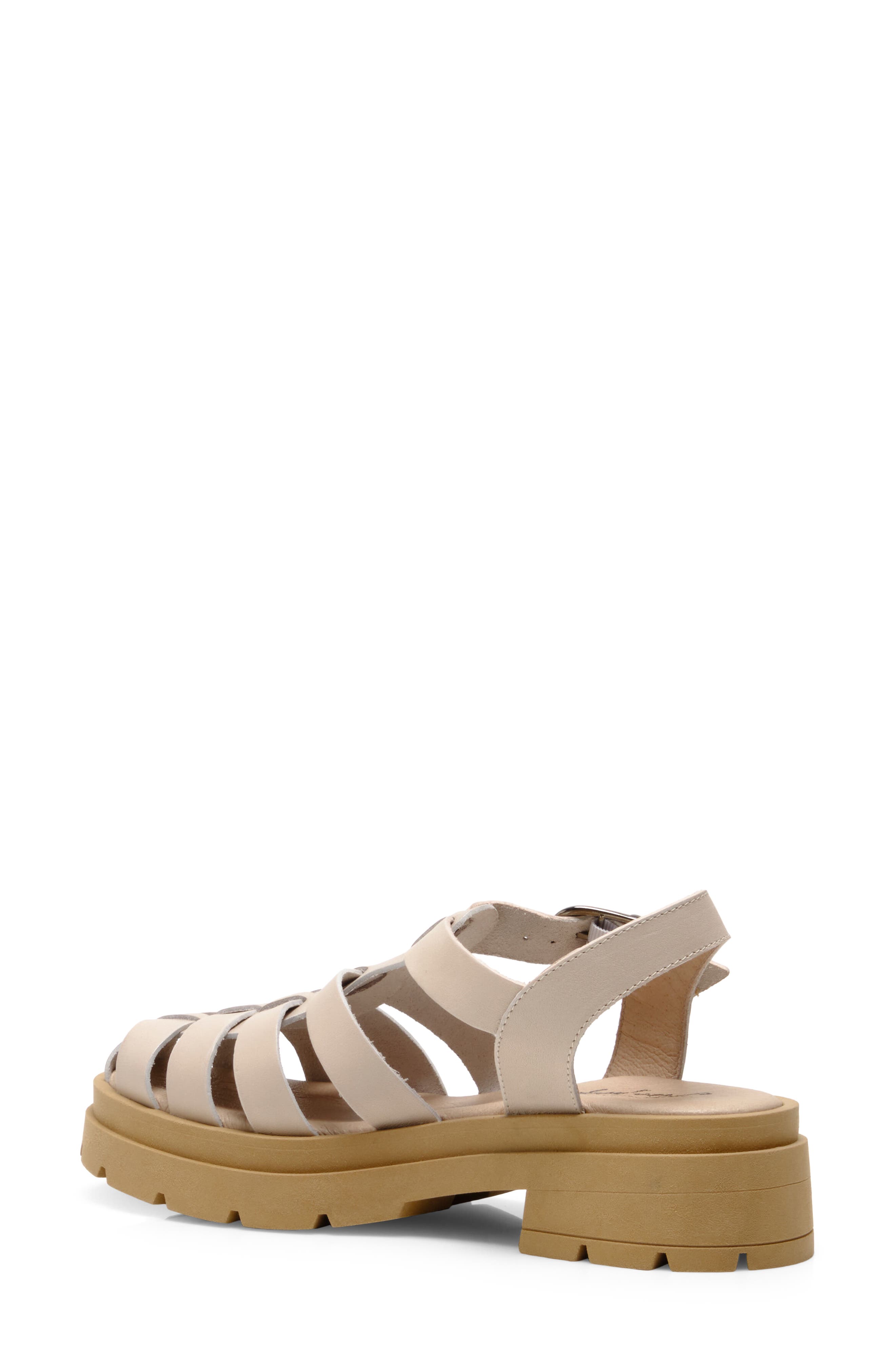 Delaney Fisherman Platform Sandal, Alternate, color, NATURAL SAND