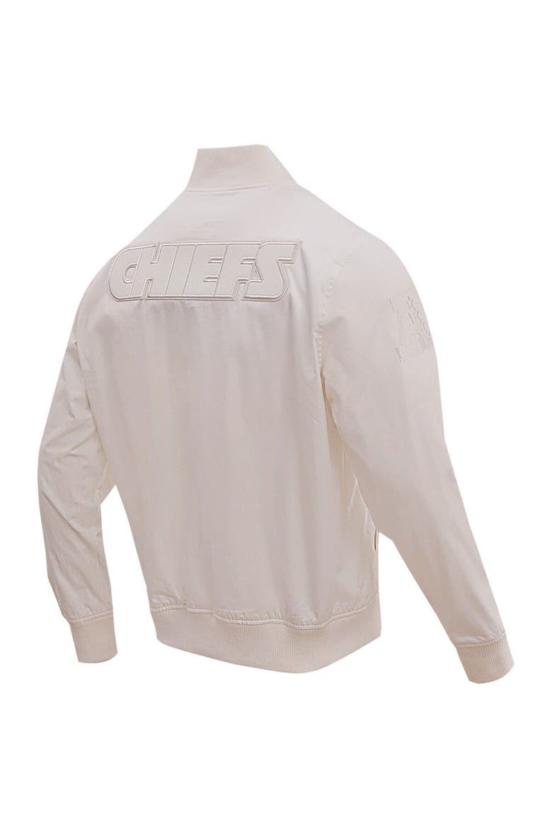 Men's Pro Standard Cream Kansas City Chiefs Neutral Full-Zip Jacket, Alternate, color, Cream