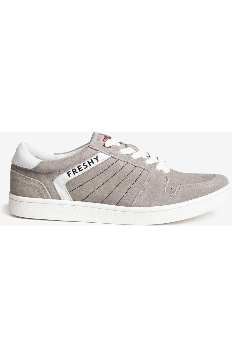 Freshy Kingpin Suede Sneaker, Main, color, Grey/White