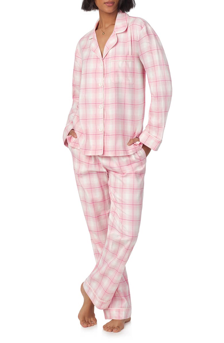 BedHead Pajamas Print Organic Cotton Flannel Pajamas, Main, color, 