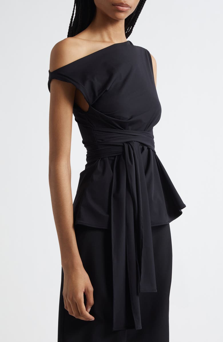 Róhe Off the Shoulder Wrap Top, Alternate, color, 