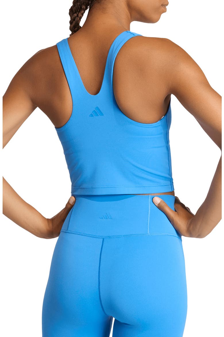 All Me Cropped Racerback Tank, Alternate, color, RAY BLUE