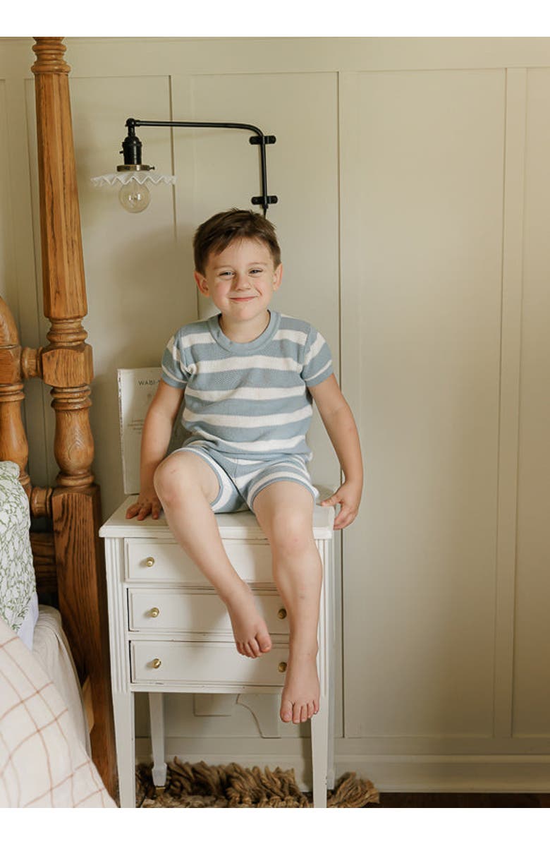 Ely's & Co. Looms Wave Collection - Stripe Knit Top, Alternate, color, Blue