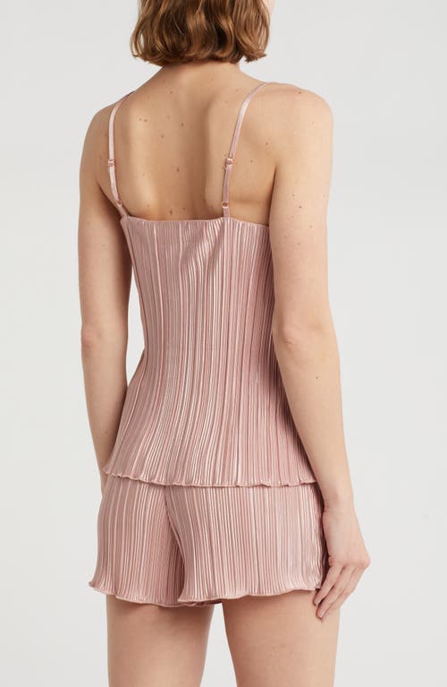 Danskin Plissé Satin Camisole & Shorts Pajamas
