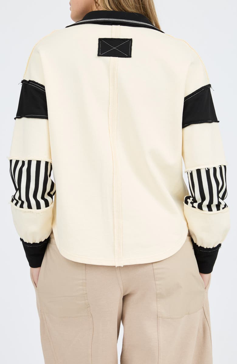 Blu Pepper Colorblock Long Sleeve Polo, Alternate, color,