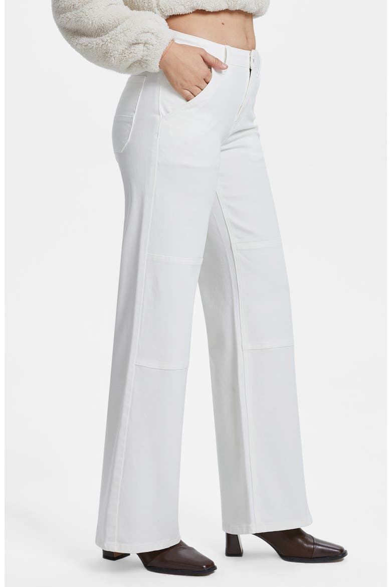 Eva High Waist Wide Leg Jeans, Alternate, color, WHITE