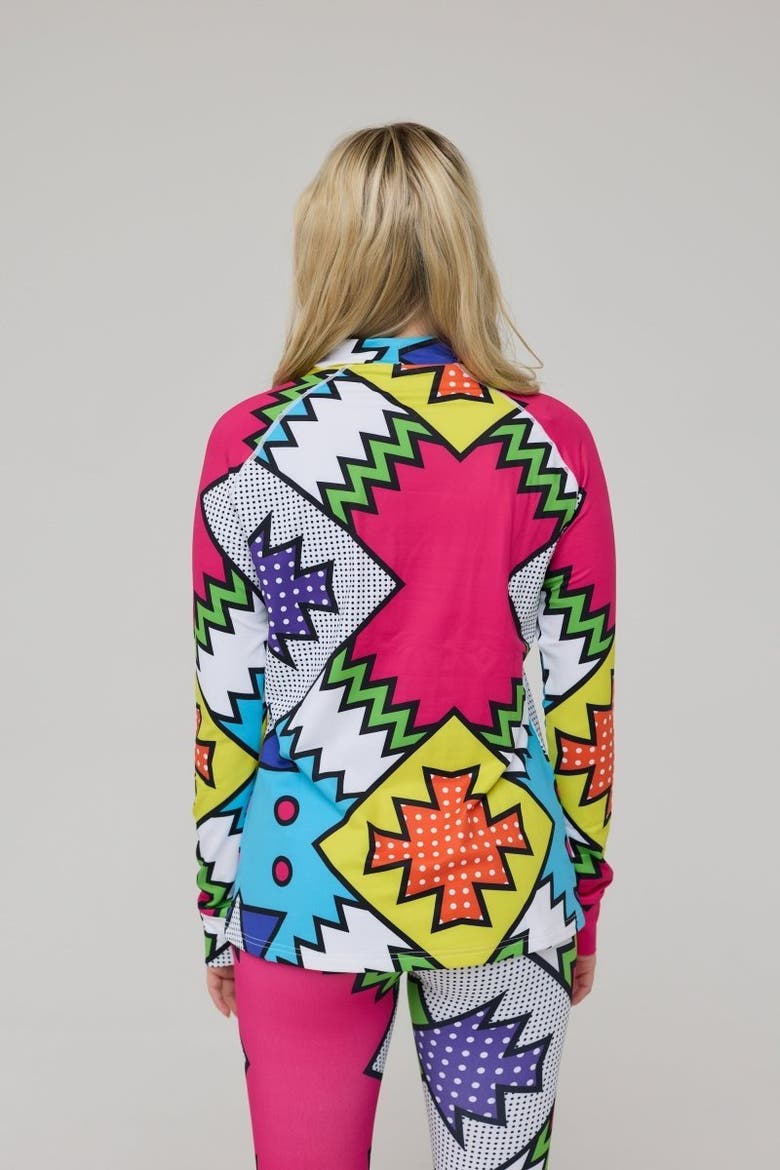 Day Tripper Womens Baselayer Top, Alternate, color, Multicolor, Geometric