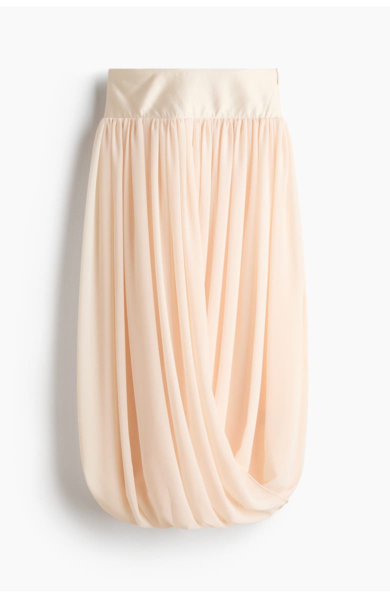 H&M Draped Chiffon Skirt, Main, color, 