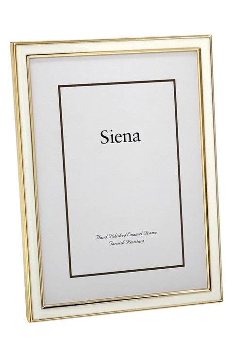 Enamel & Goldtone Border 5" x 7" Picture Frame