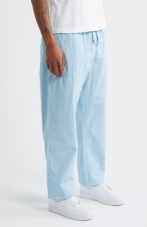 Service Works Organic Cotton Poplin Drawstring Chef Pants In Blue