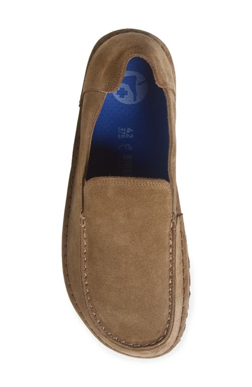 Birkenstock Utti Moc Toe Loafer In Grey Taupe