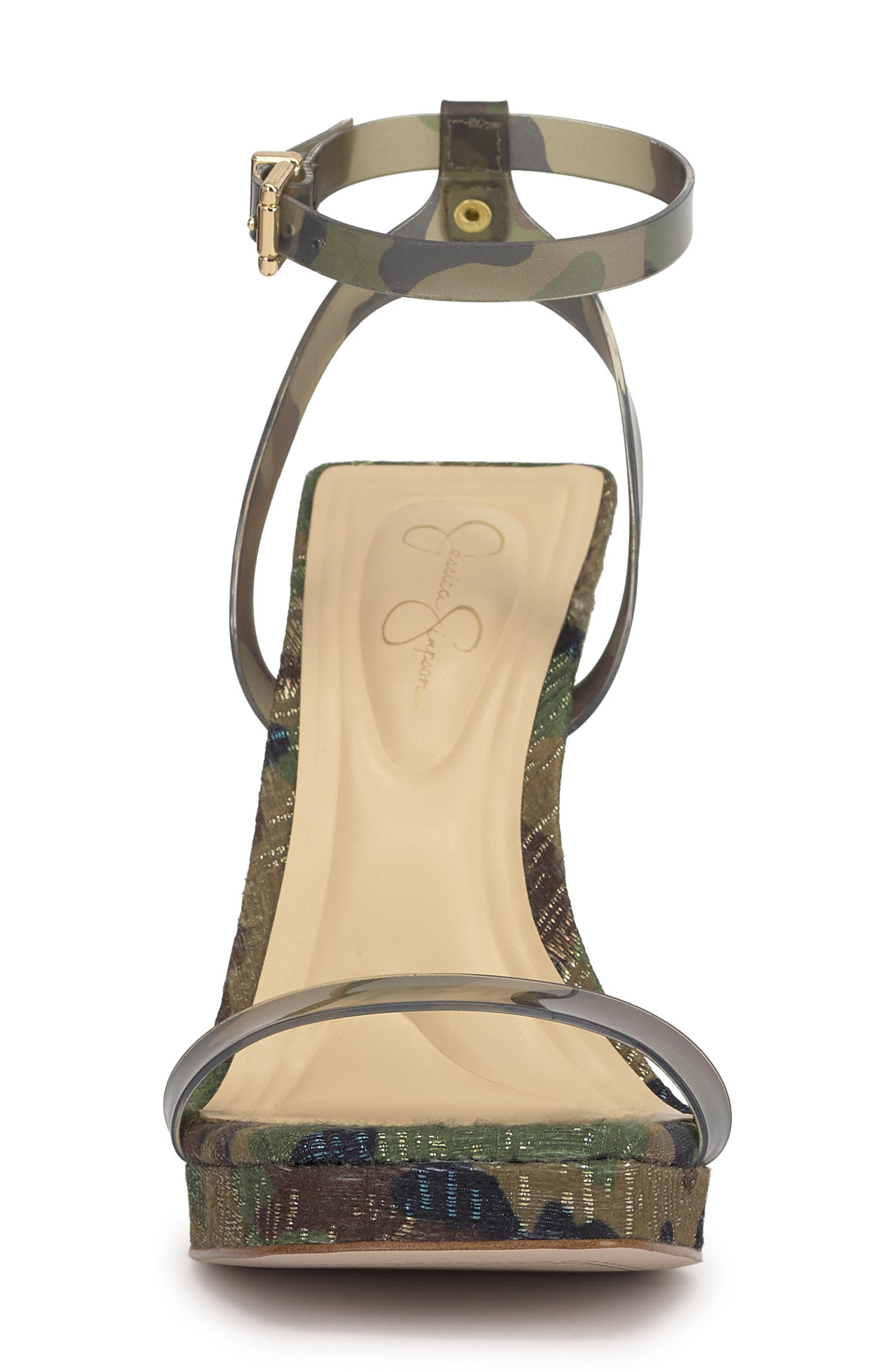 Adonia Ankle Strap Sandal, Alternate, color, GREEN MULTI FCPTPU