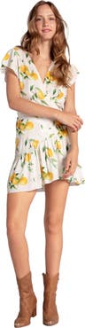 Belle & Bloom Love Shack Mini Wrap Dress