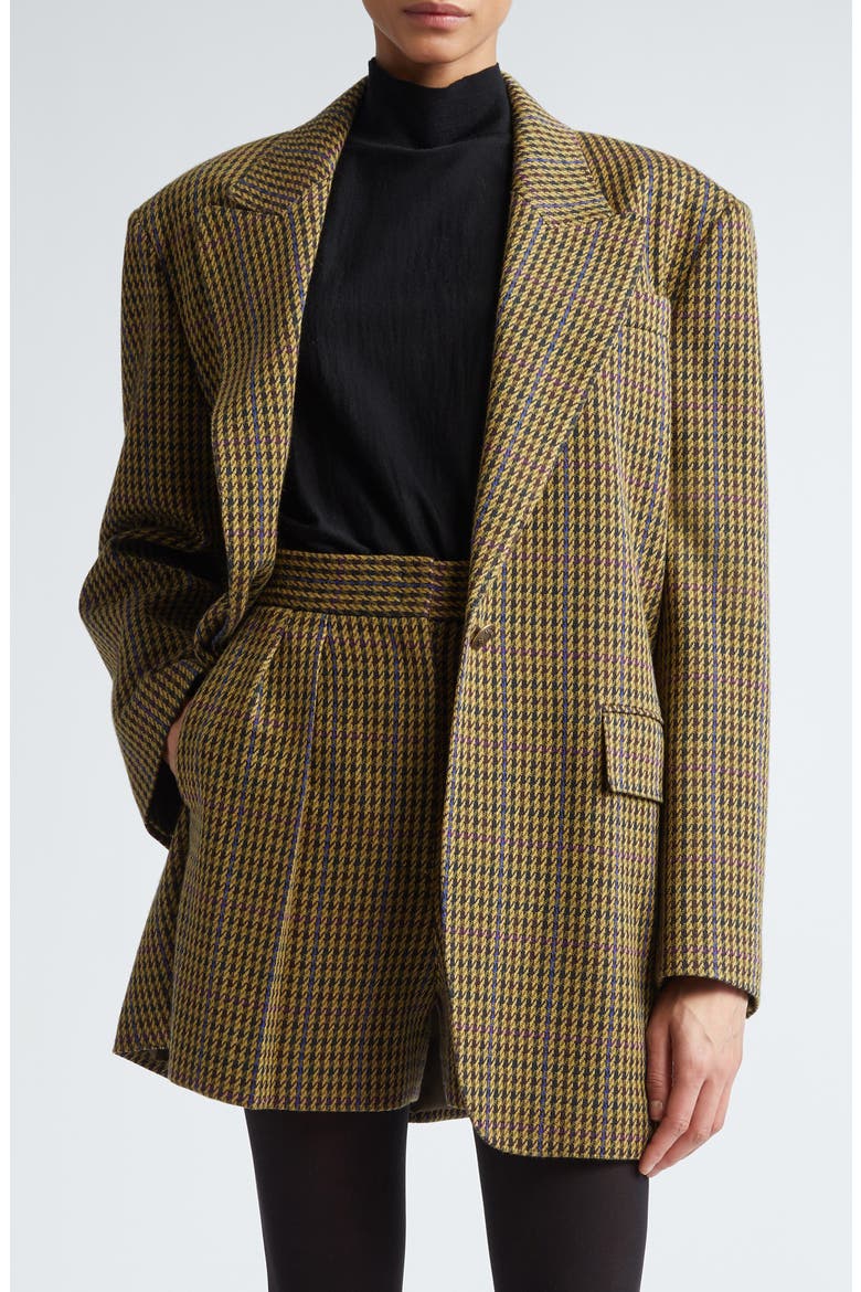 Atlanta Houndstooth Wool Blend Blazer, Main, color, BROWN HOUNDSTOOTH