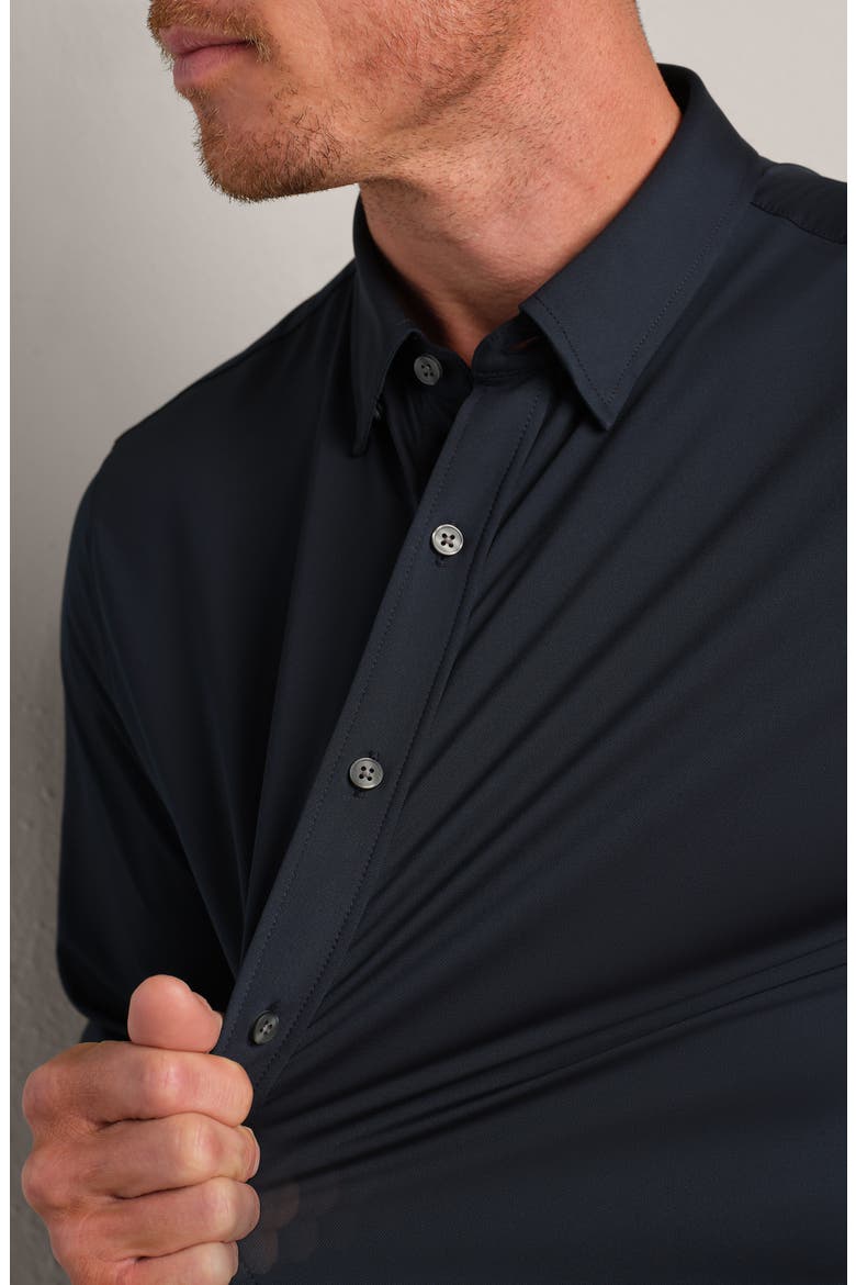Commuter Classic Fit Stretch Button-Up Shirt, Alternate, color, TRUE NAVY OXFORD