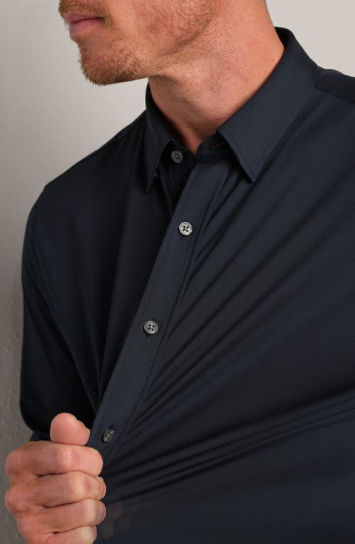 Rhone Commuter Classic Fit Stretch Button-up Shirt In Blue