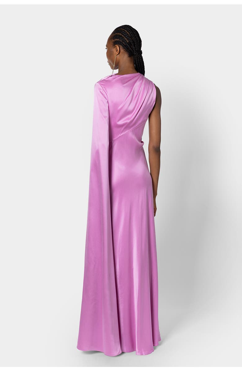 Roksanda Oma Floor Length Silk Dress, Alternate, color, Lilas/Zinnia