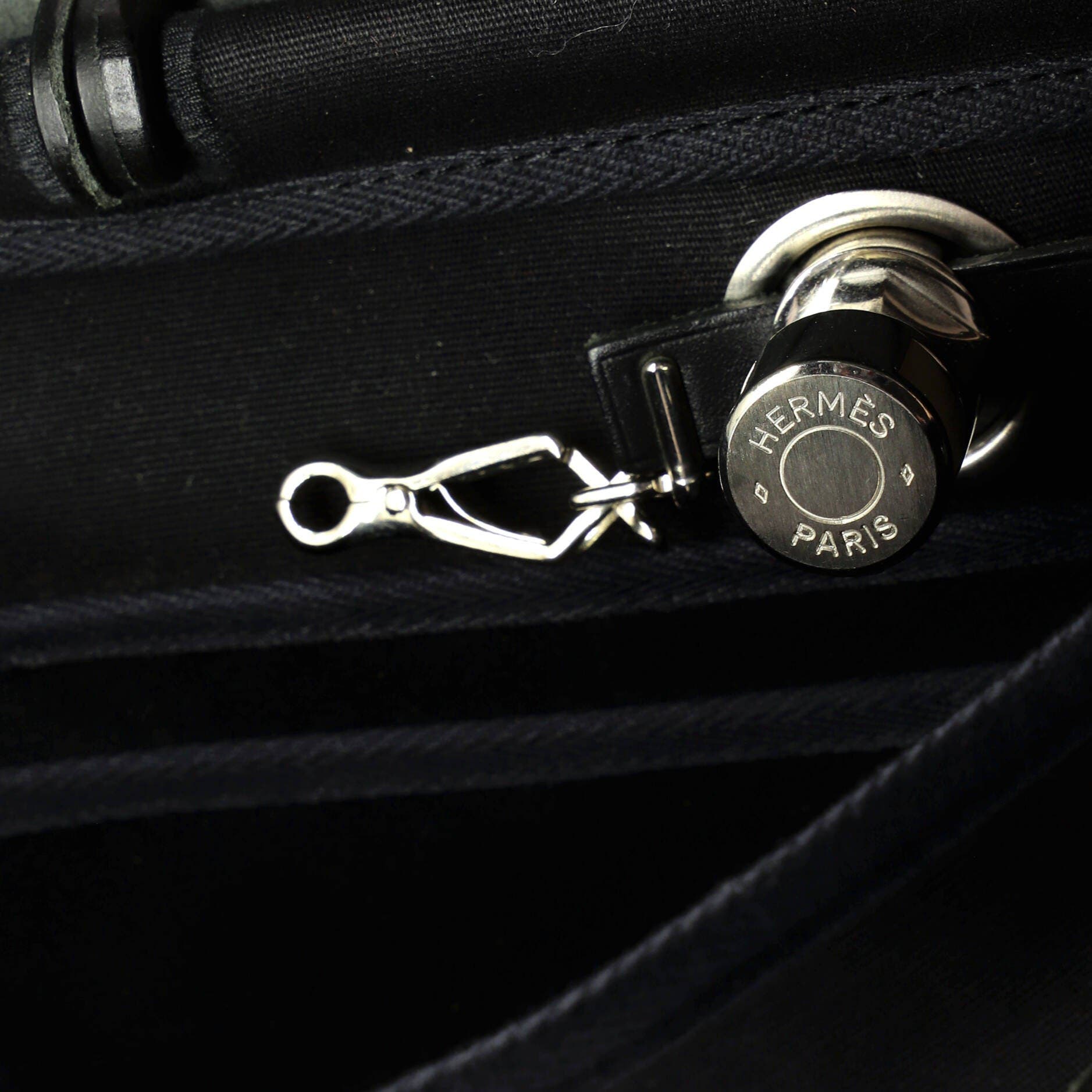 Pre-Owned Hermes Herbag Toile and Leather PM, Alternate, color, 