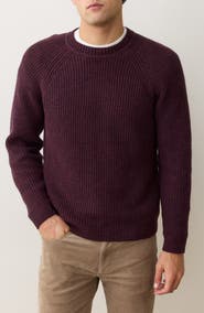 Marine Layer Inverness Rib Crewneck Sweater