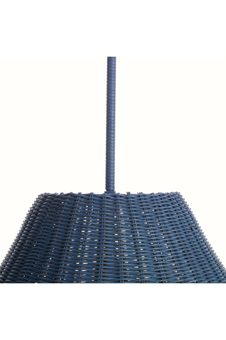 Tristan Rattan Pendant, Alternate, color, Blue