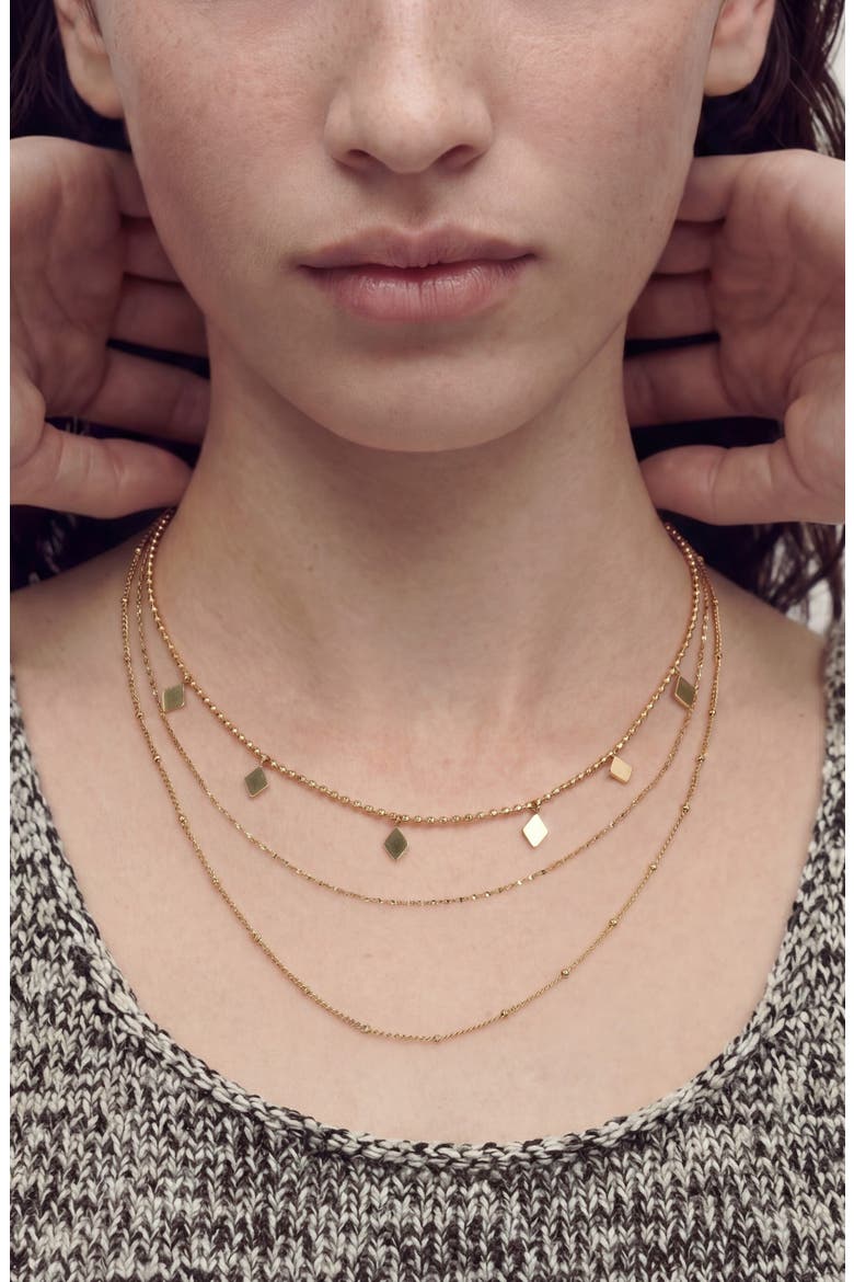 Set of 3 Assorted Necklaces, Alternate, color, GOLD