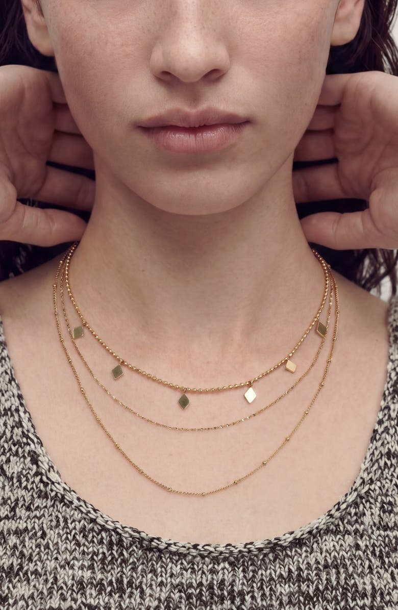 st. Moran Set of 3 Assorted Necklaces, Alternate, color, Gold