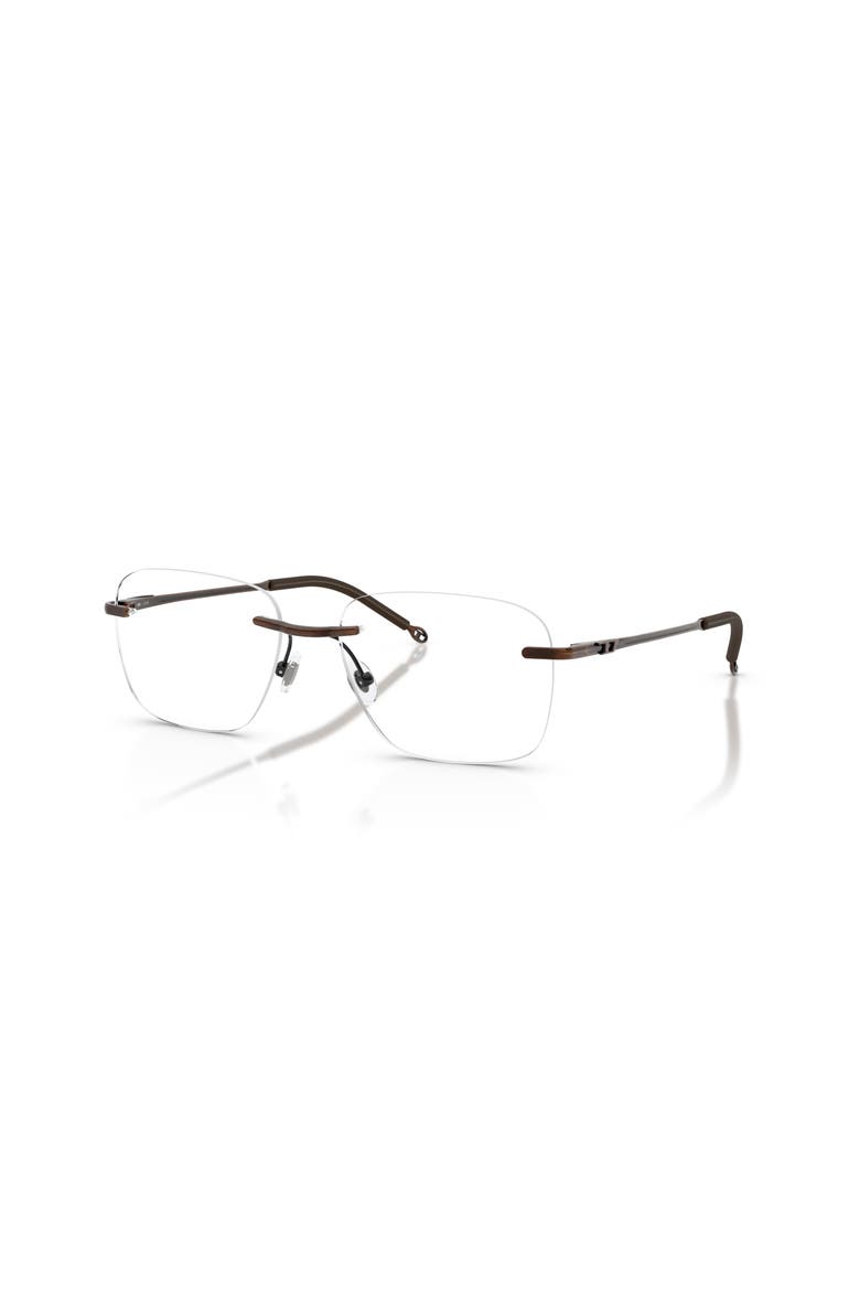 55mm Rectangle optical glasses, Main, color, Yellow