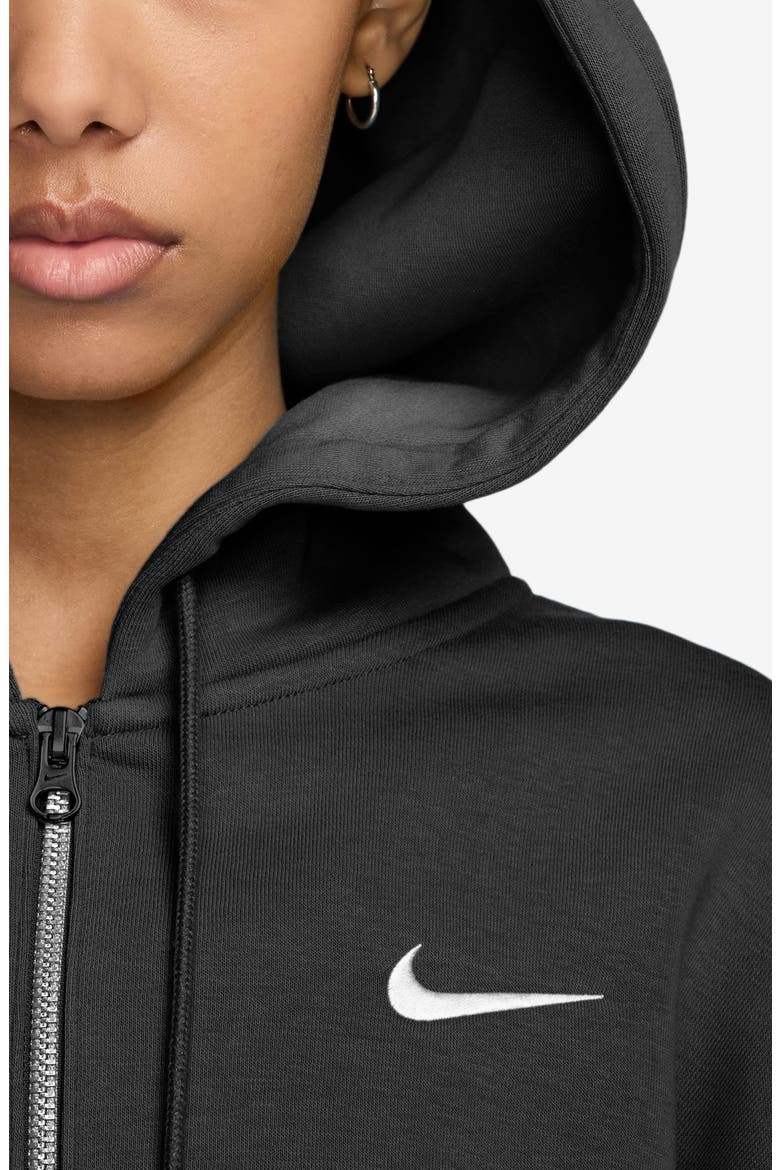 Sportswear Phoenix Fleece Crop Hoodie, Alternate, color, 010 BLACK/SAIL