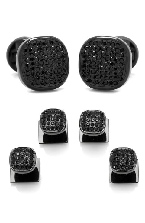 Pavé Crystal Cuff Links