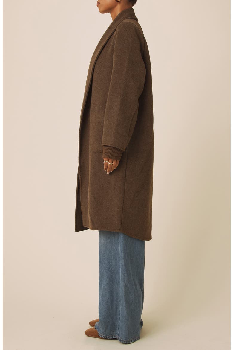Willa Long Coat, Alternate, color, TRUFFLE BROWN