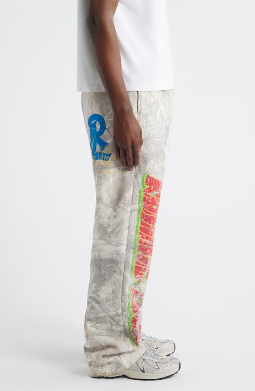 Rolling Loud Sketch Camo Cotton Blend Sweatpants In Gray