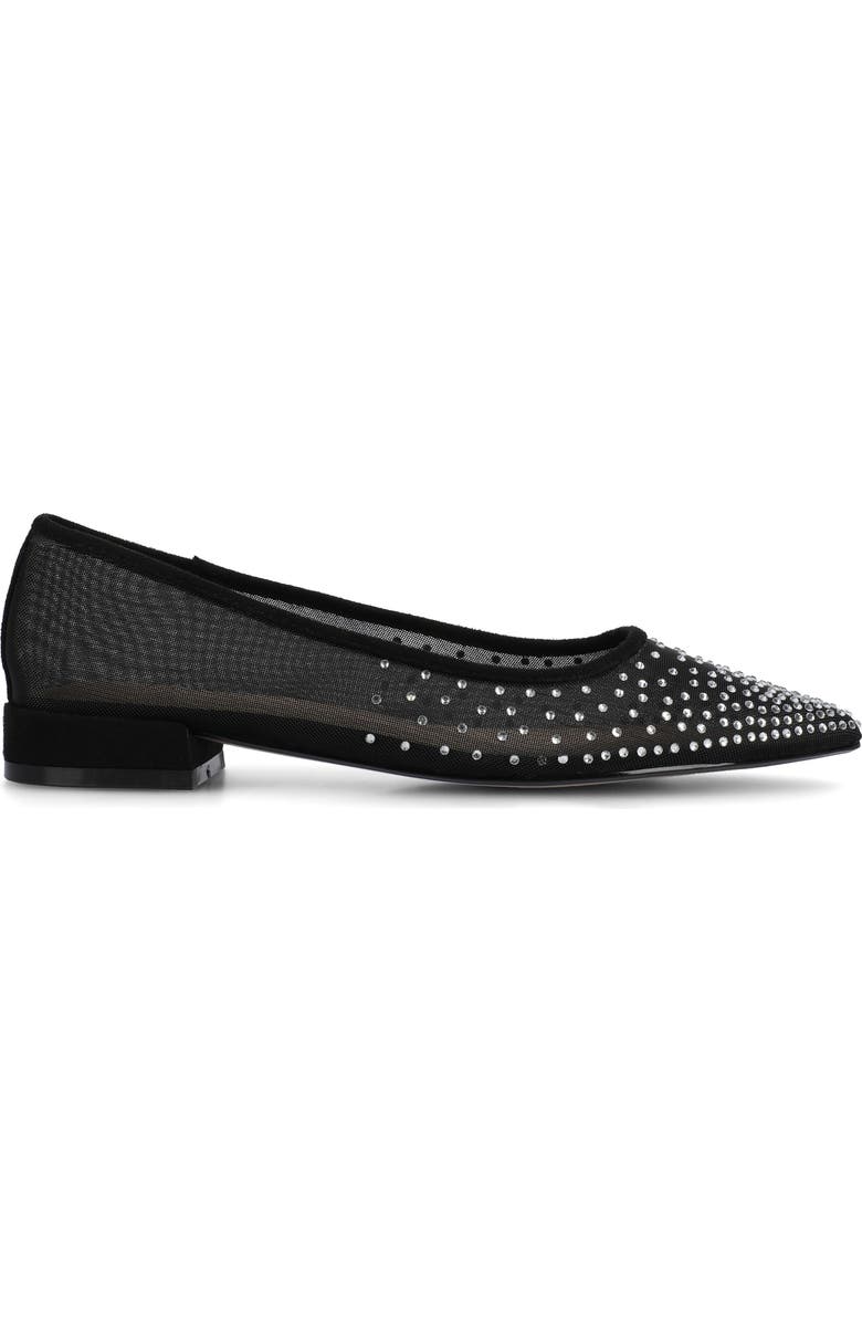 Journee Collection Gracelynn Evening Ball Flat, Alternate, color, Black