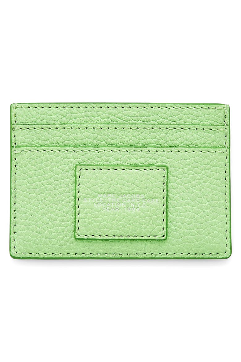 The Leather Card Case, Alternate, color, PEPPERMINT