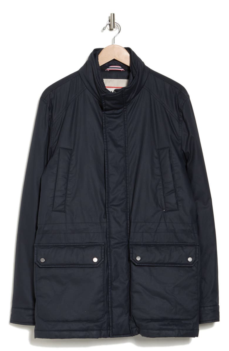 Hunter Robert Waxed Twill Utility Jacket, Alternate, color, Night Sky