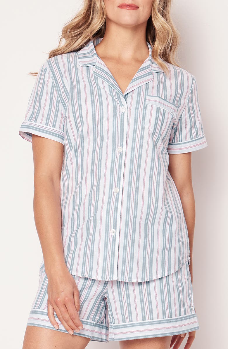 Petite Plume Vintage French Short Cotton Pajamas, Main, color,