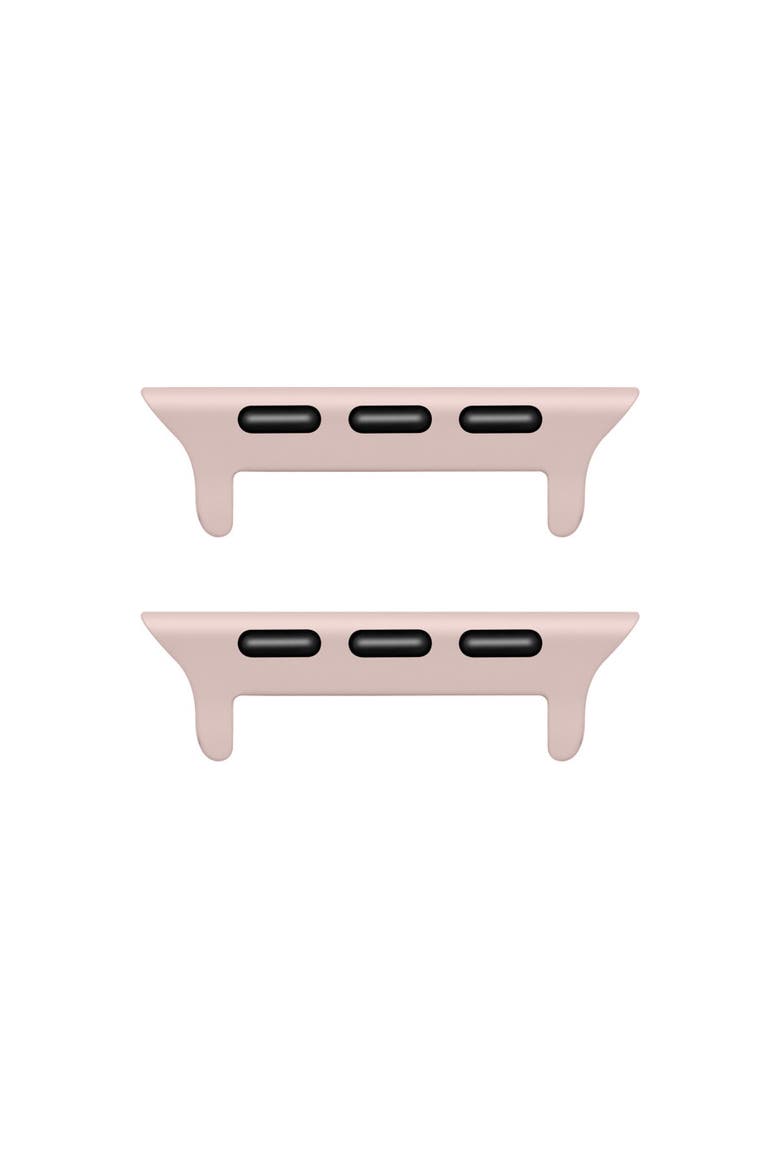Blush Plaid Silicone Band for Apple Watch + Smartwatch, Alternate, color, Blush Plaid