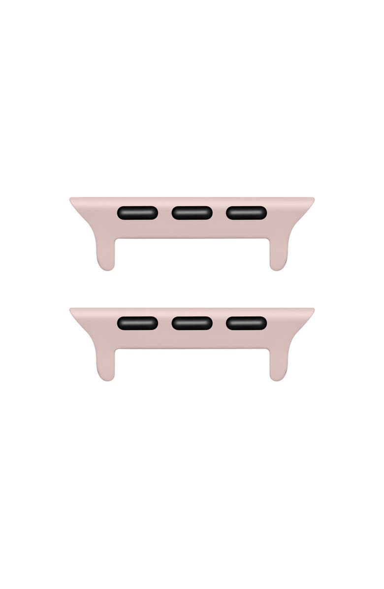 Posh Tech Blush Plaid Silicone Band for Apple Watch + Smartwatch, Alternate, color, Blush Plaid