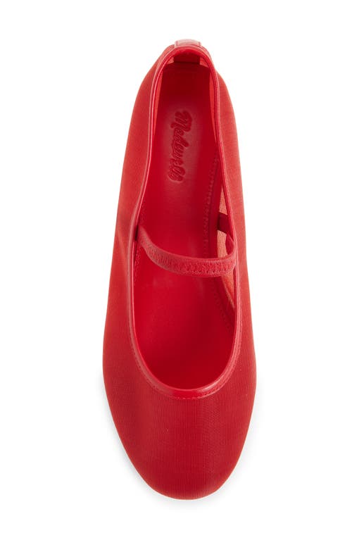 Madewell The Greta Ballet Flat In Bandana Red