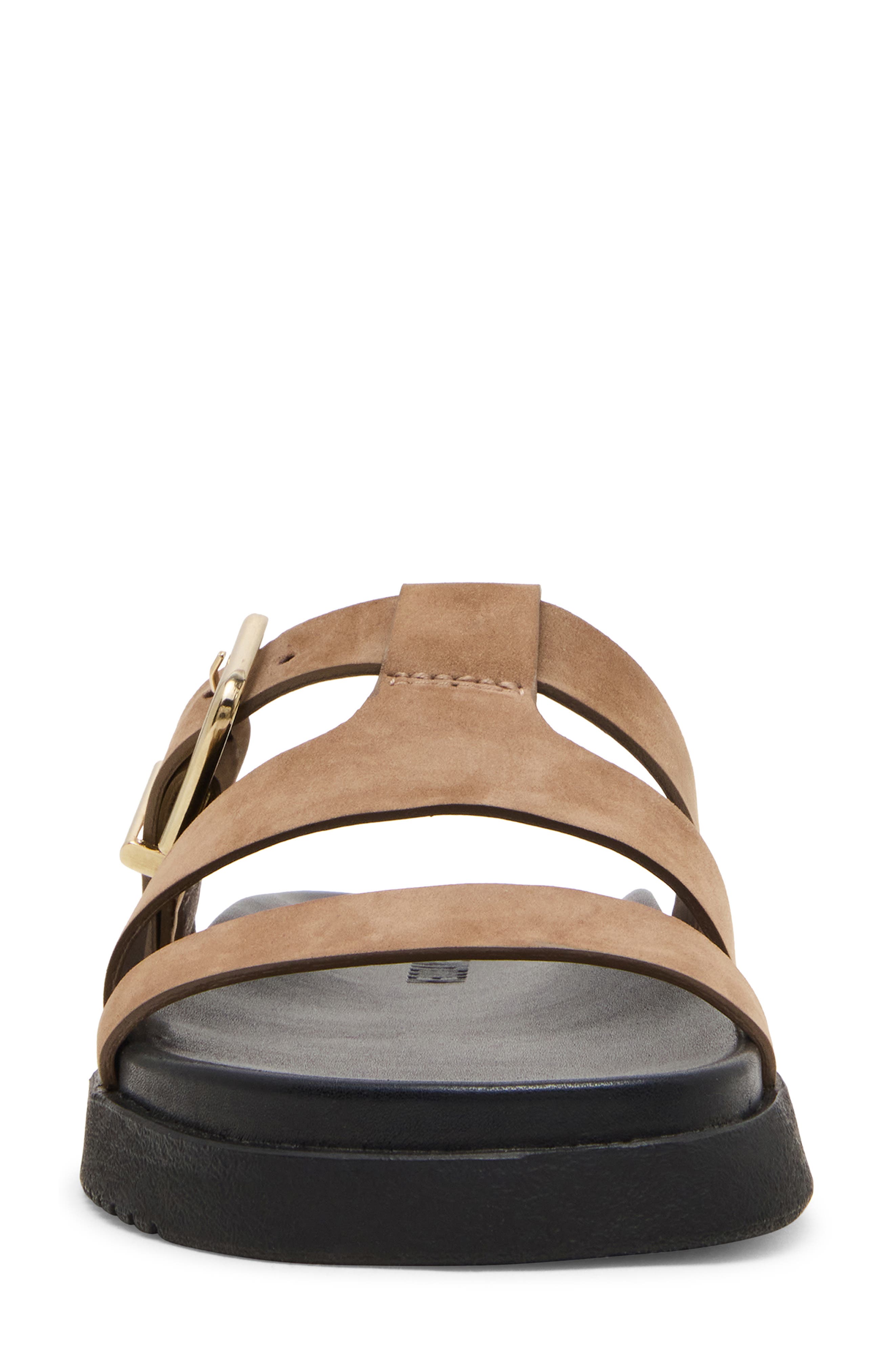 Maze Slide Sandal, Alternate, color, TAUPE NUBUCK