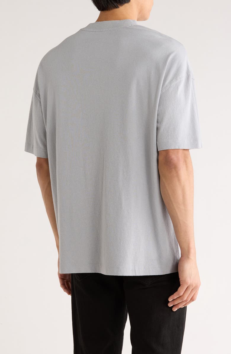 AllSaints Halo Cotton Graphic T-Shirt, Alternate, color, Machine Grey