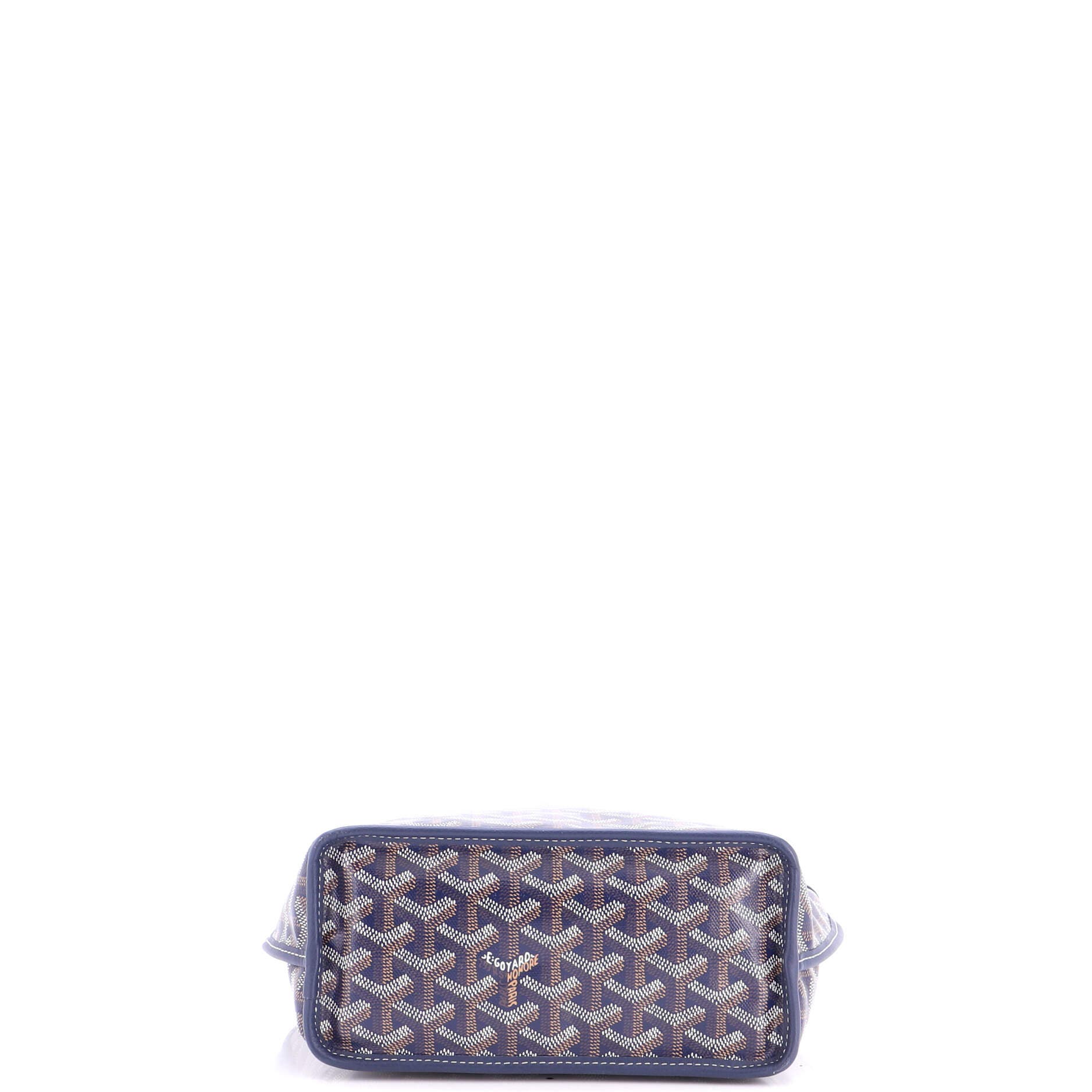 Pre-Owned Goyard Anjou Reversible Tote Coated Canvas Mini, Alternate, color, Blue