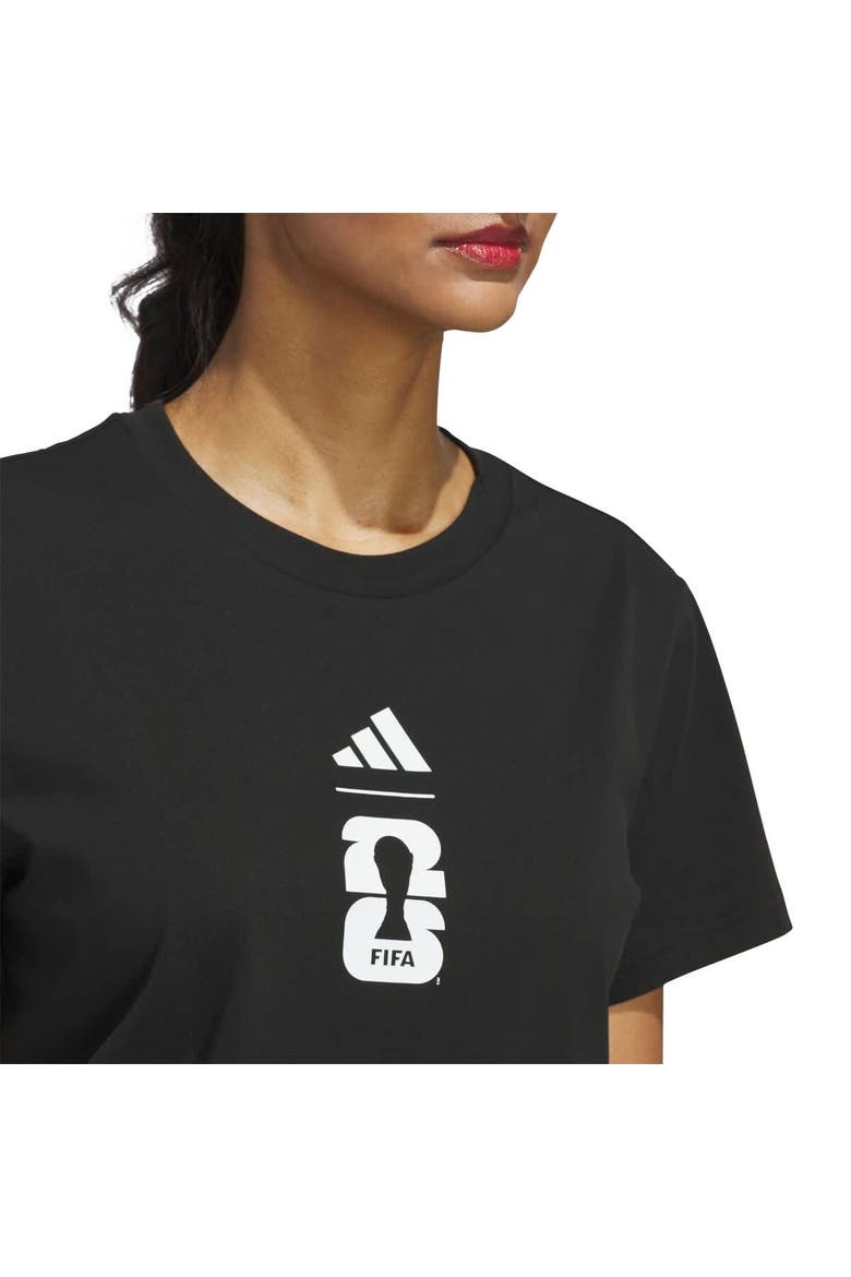 Women's adidas Black 2026 FIFA World Cup Official Graphic T-Shirt, Alternate, color, Black