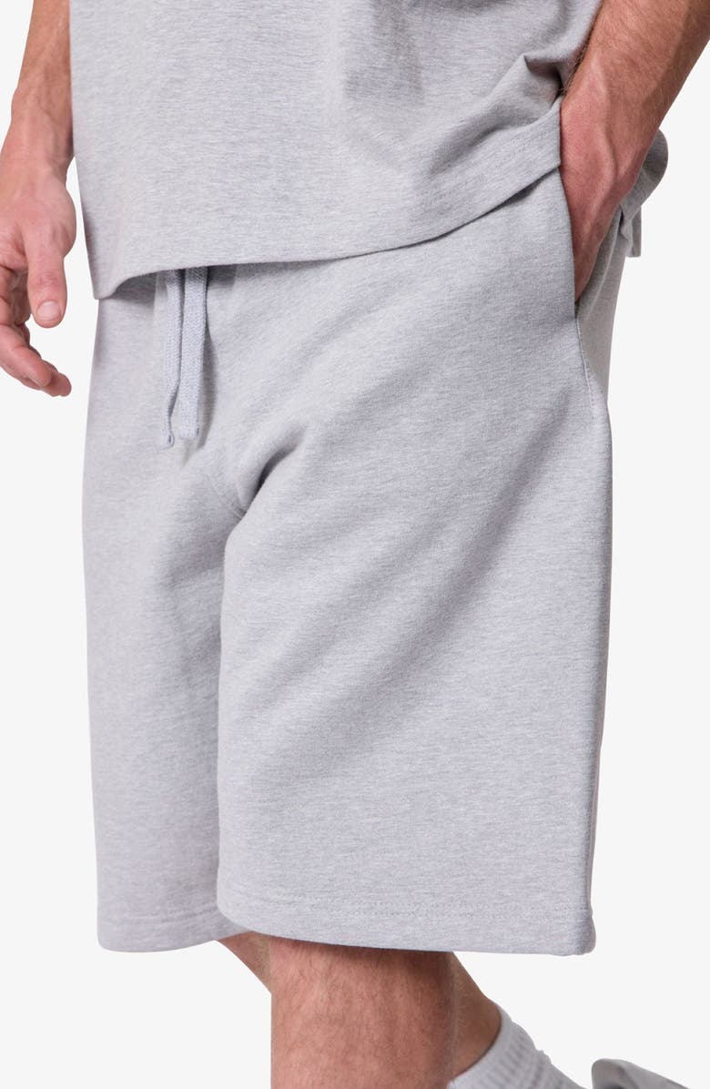 mnml Heavy Basic Cotton Sweatshorts, Alternate, color, Marled Grey