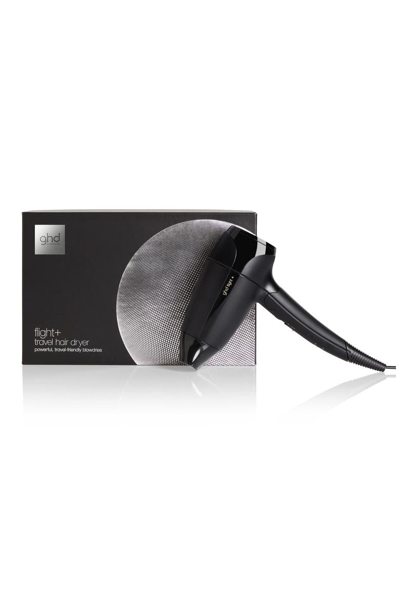 Flight+ Travel Hair Dryer with Luxury Travel Case, Alternate, color, BLACK
