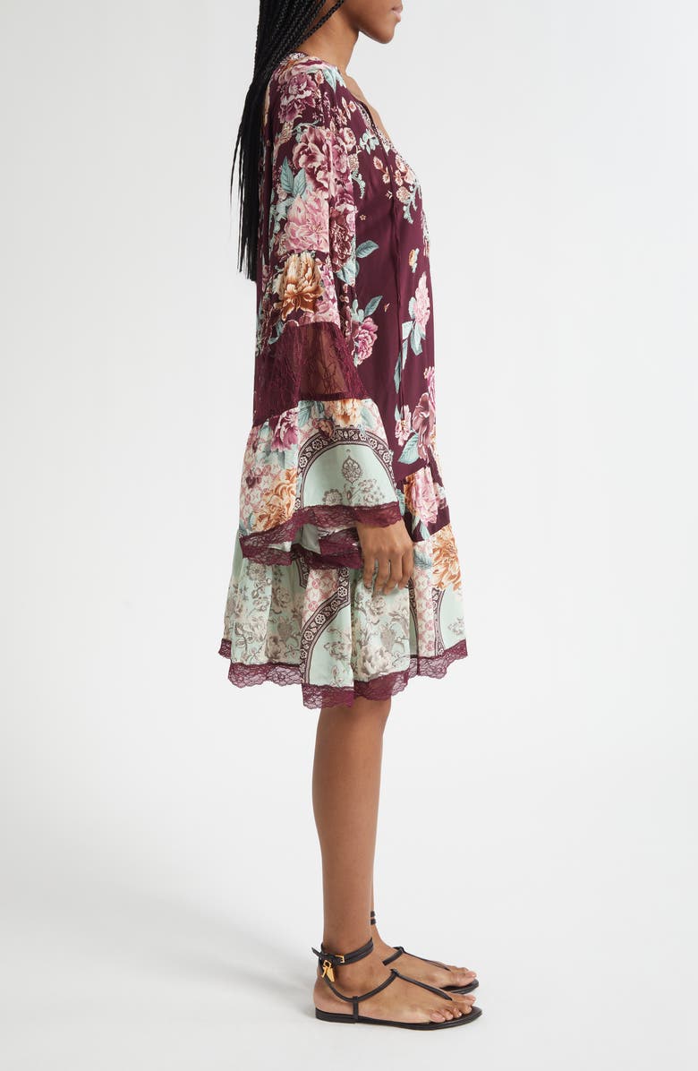 Camilla If These Tiles Could Talk Long Sleeve Tiered Dress, Alternate, color, If These Tiles Could Talk